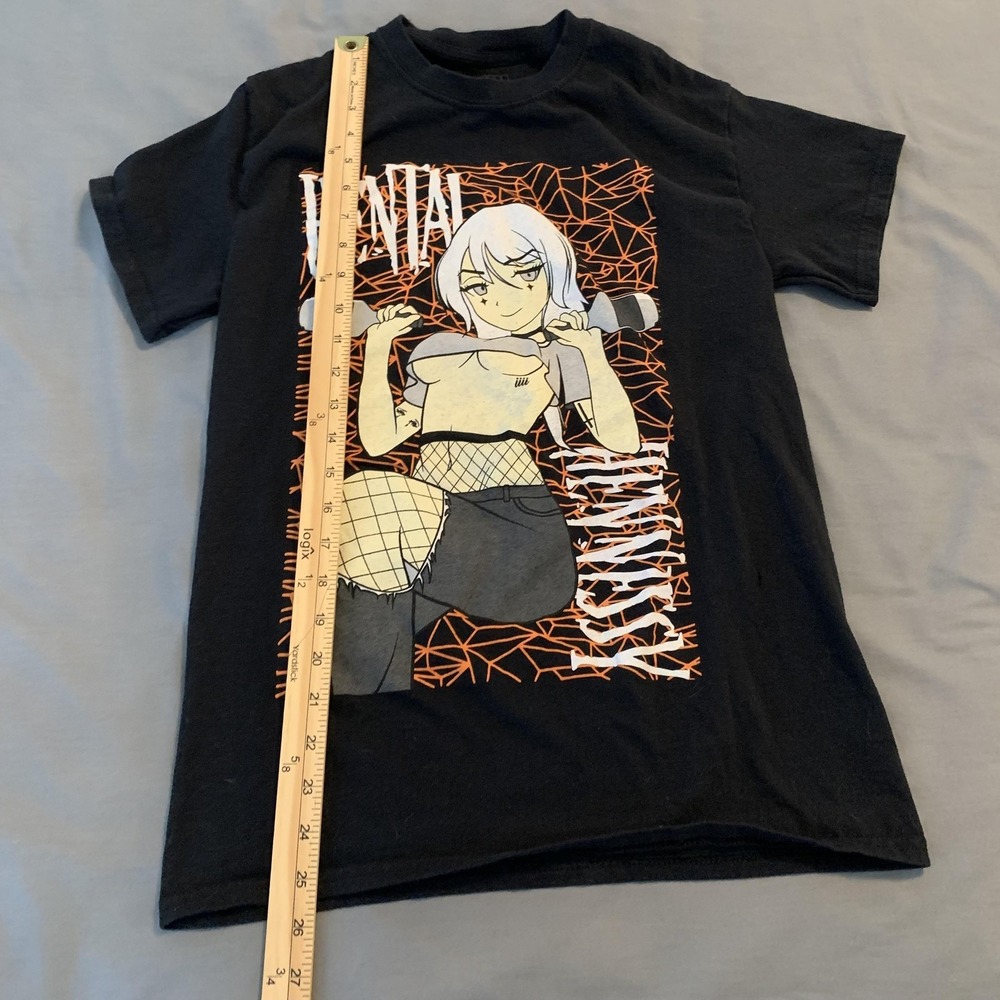 Hentai Anime Shirt Mens Small Black Waifu Graphic Tee 2021 Streetwear Manga - Picture 5 of 7